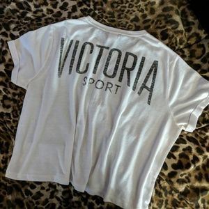 Victoria Sport Cropped Gym Top